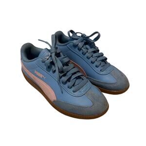 Puma Womens Gum Sole Sneakers Blue Pink Size 6.5 Low Top